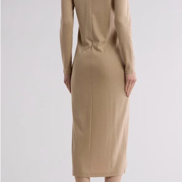 Vince Beige Knit Polo Sheath dress Size  NWT - Picture 3 of 14
